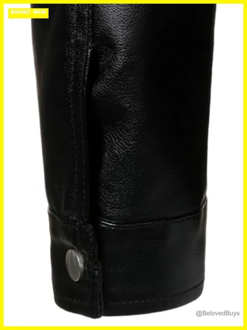 Men's Faux Leather Motorcycle Jacket with Diamond Pattern and Zipper Pockets
